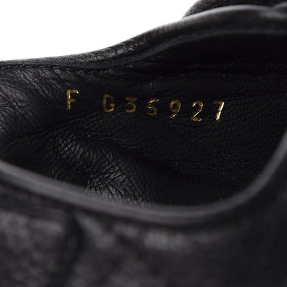 Chanel Grained Calfskin Velcro Dad Sandals 37.5 Black 10 of 11