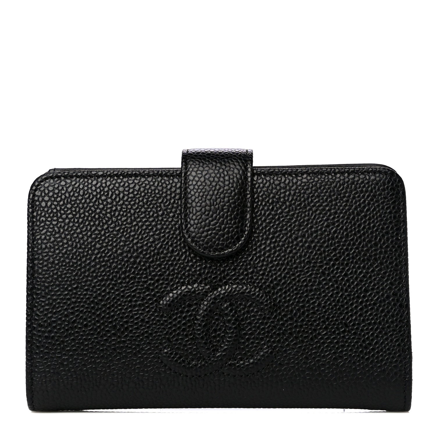 Chanel Caviar Timeless CC Zipped Pocket Wallet Black 1 of 11