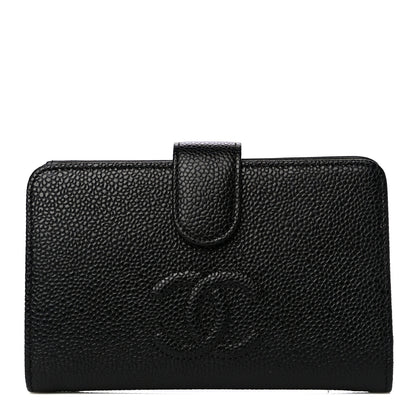 Chanel Caviar Timeless CC Zipped Pocket Wallet Black 1 of 11
