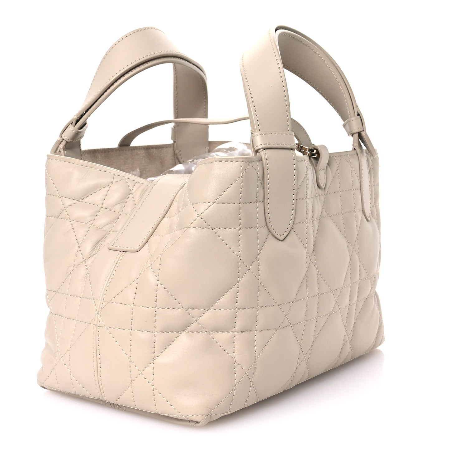 Calfskin Macrocannage Small Toujours Beige