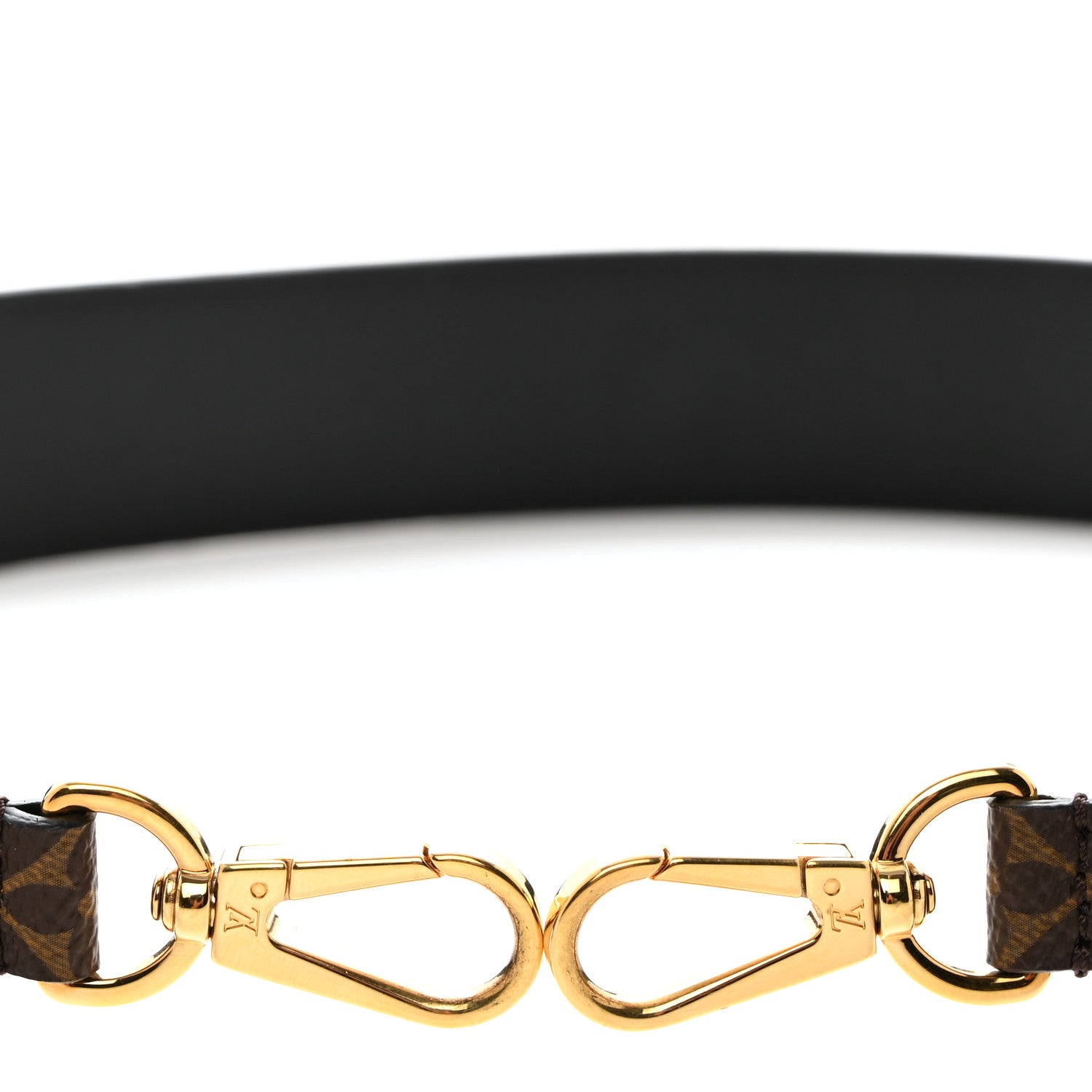Louis Vuitton Monogram Bandouliere Shoulder Strap Black 4 of 4