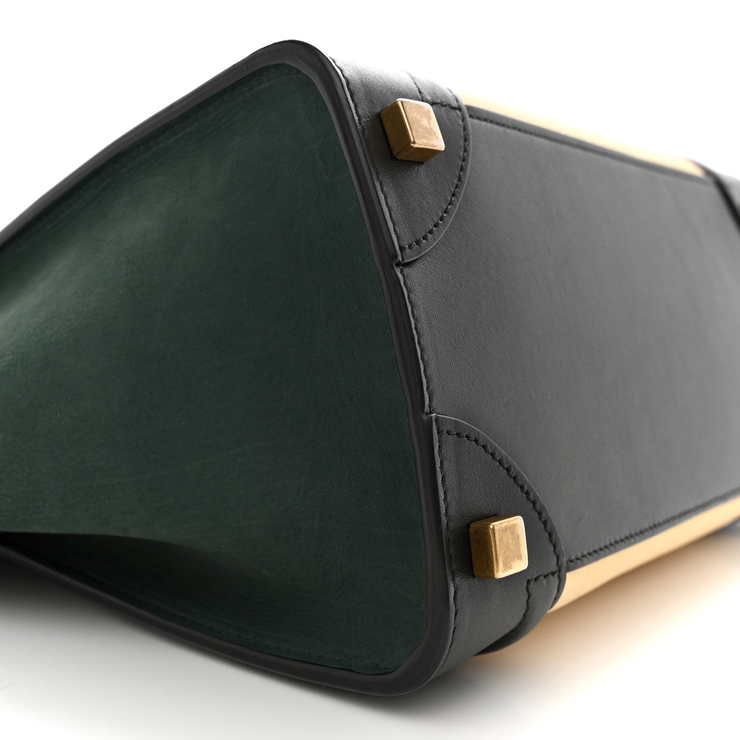 Celine Canvas Smooth Calfskin Micro Tri-Color Luggage Teal 8 of 9
