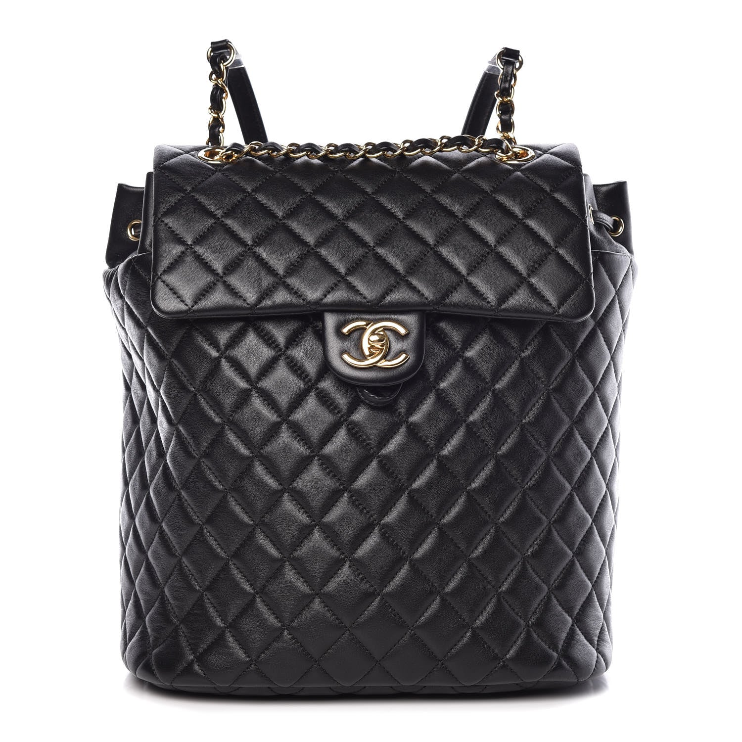 Chanel Lambskin Quilted Large Urban Spirit Backpack Black 1 of 10