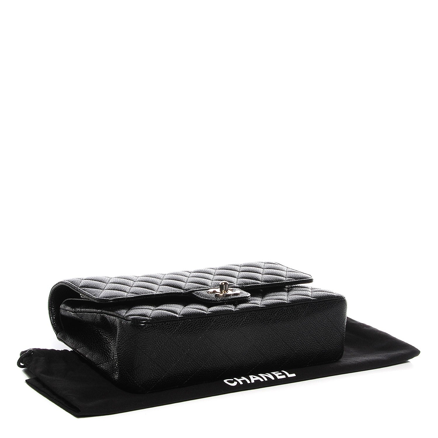 Chanel Caviar Quilted Medium Double Flap Black 4 of 9