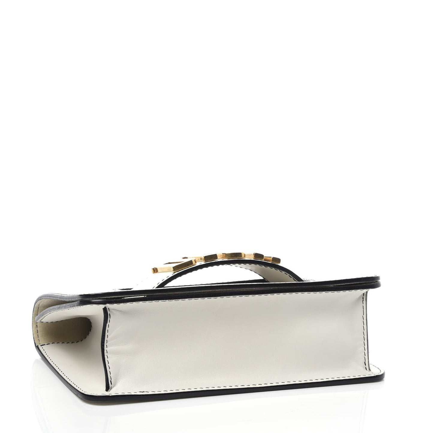 Smooth Calfskin Dio(r)evolution Flap Clutch White