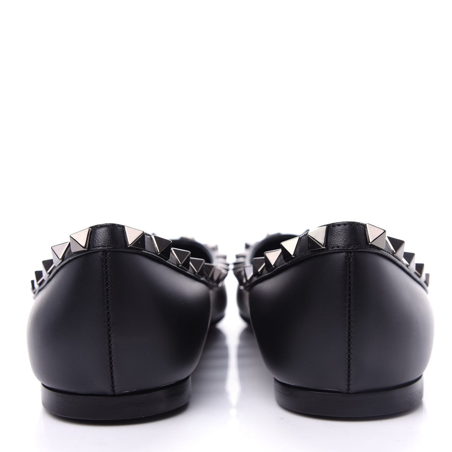 Nappa Rockstud Ballerina Flats 36.5 Black