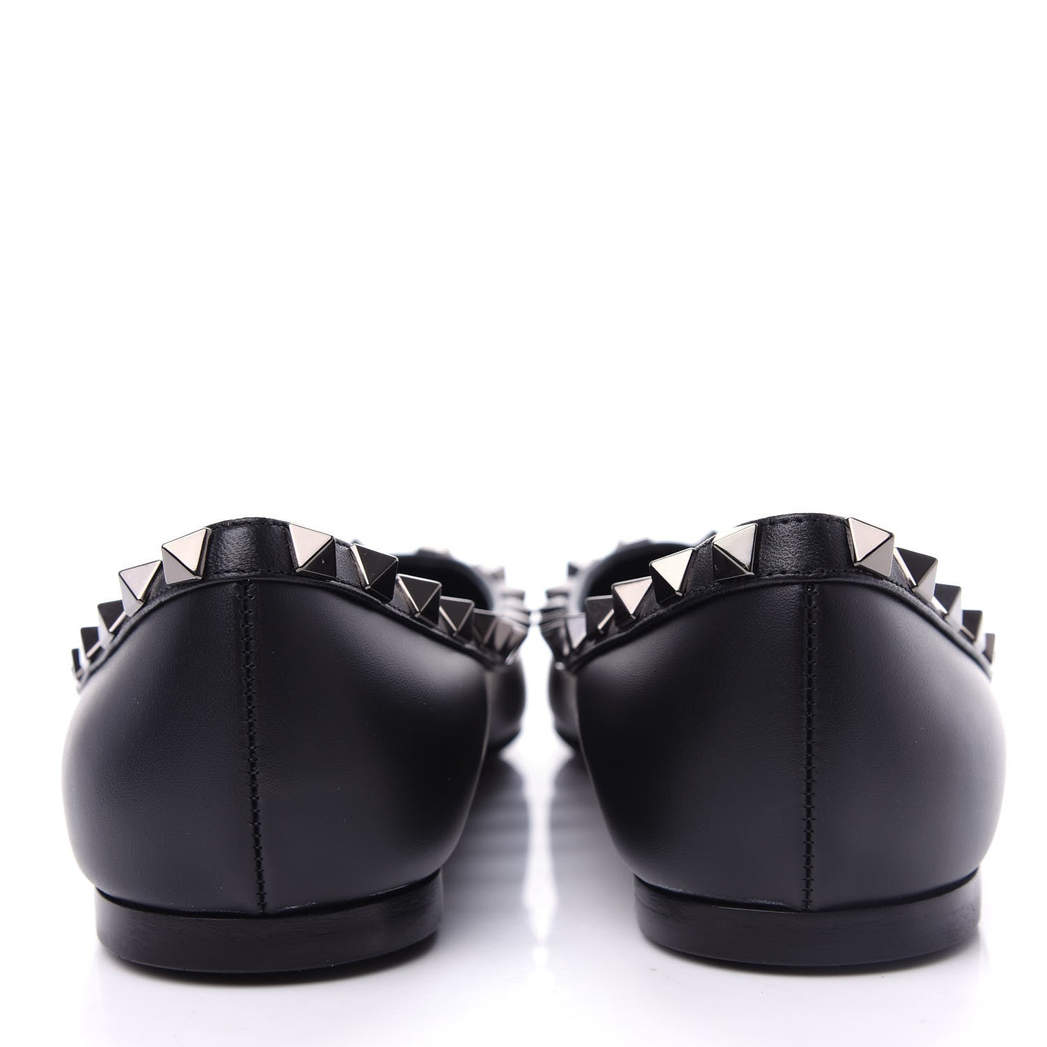 Valentino Garavani Nappa Rockstud Ballerina Flats 36.5 Black 7 of 11