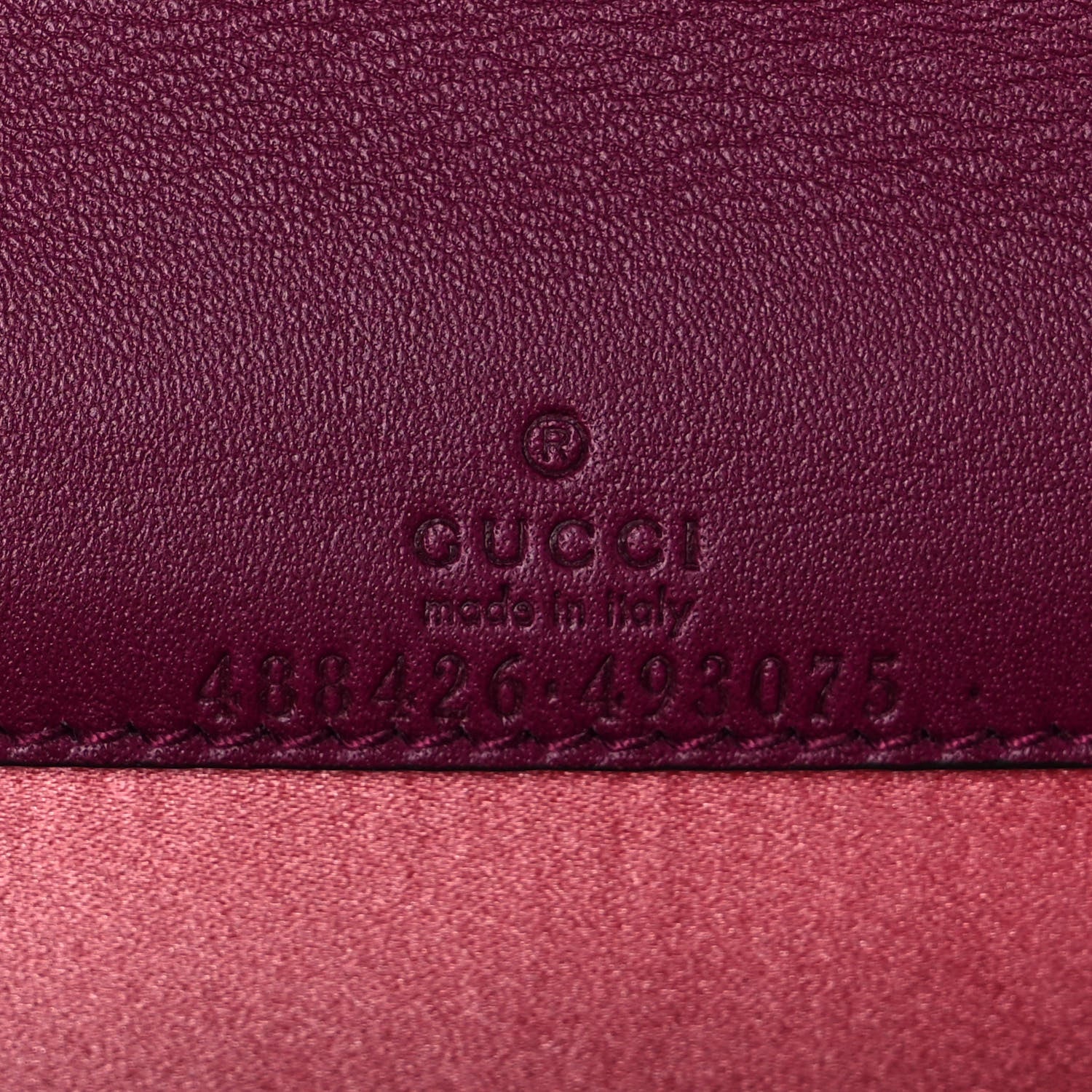 Gucci Velvet Matelasse GG Marmont Mini Bag Fuchsia Violet Cyclamen 6 of 9