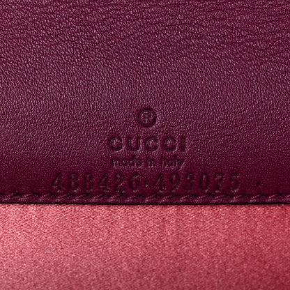 Gucci Velvet Matelasse GG Marmont Mini Bag Fuchsia Violet Cyclamen 6 of 9