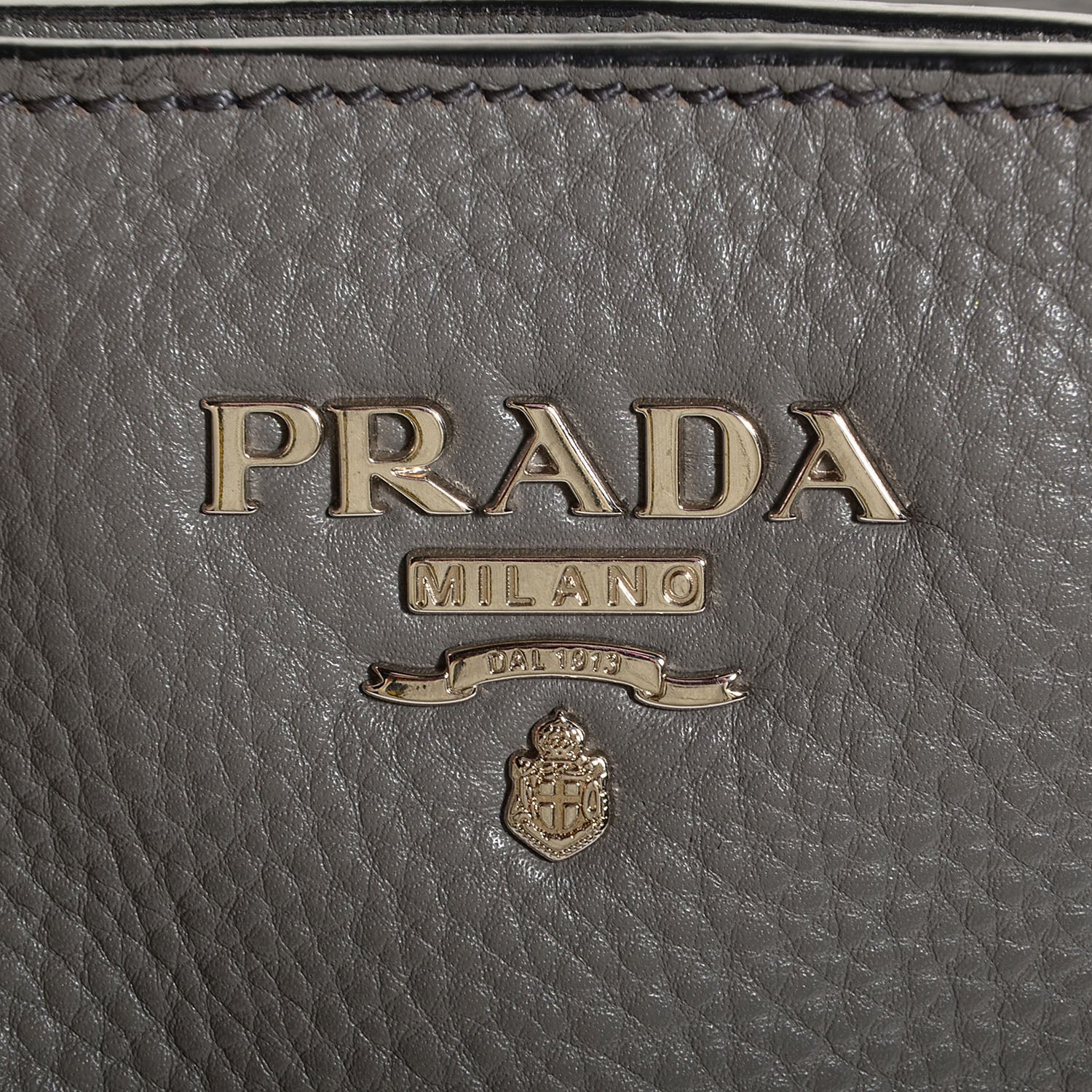 Prada Vitello Daino Side Pocket Tote Marmo 6 of 11