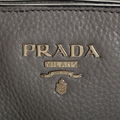 Prada Vitello Daino Side Pocket Tote Marmo 6 of 11