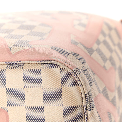 Louis Vuitton Damier Azur Tahitienne Neverfull MM 6 of 18