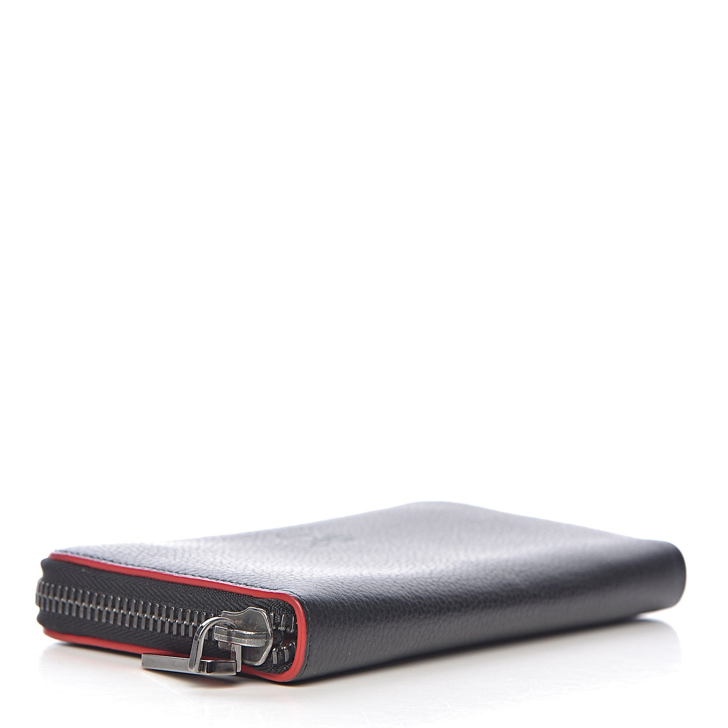 Calfskin Panettone Zip Around Wallet Black