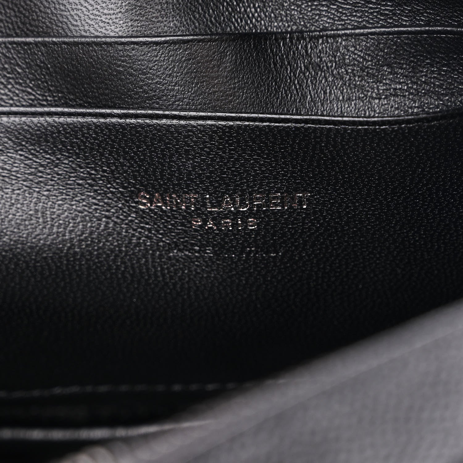 Saint Laurent Grain De Poudre Matelasse Monochrome Monogram Mini Lou Camera Bag Black 7 of 10