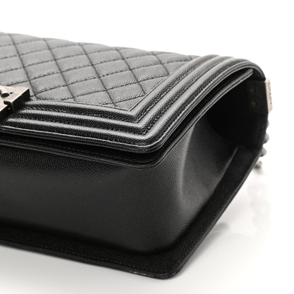Chanel Caviar Quilted Medium Boy Flap Black 10 of 10