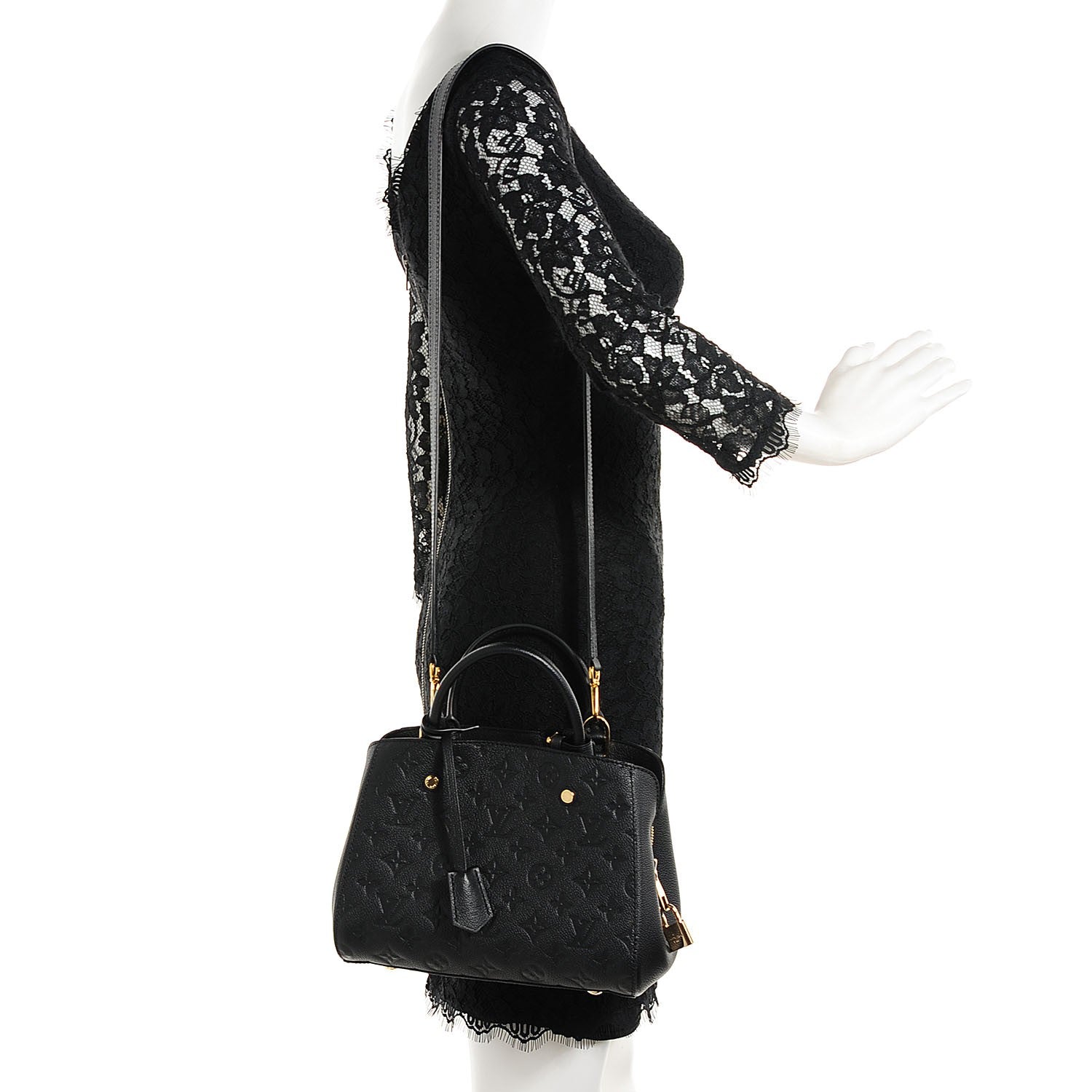 Louis Vuitton Empreinte Montaigne BB Black 2 of 7