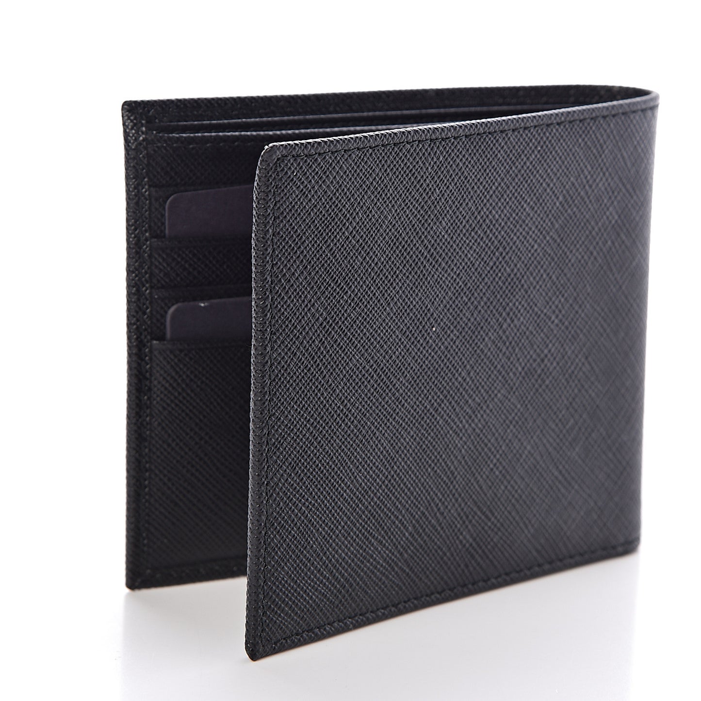 Saffiano Bi-Fold Wallet Black