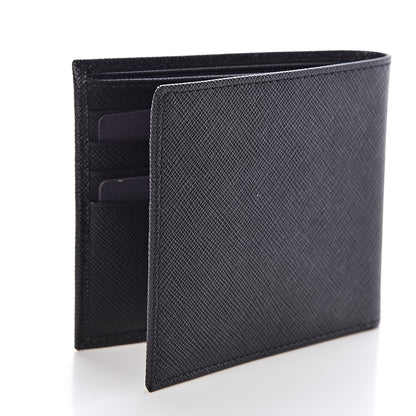 Prada Saffiano Bi-Fold Wallet Black 3 of 7