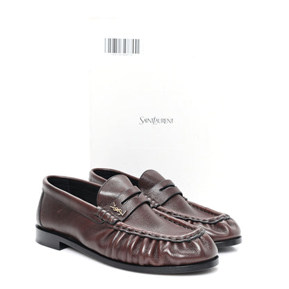 Saint Laurent Radiance Calfskin Le Loafer 15 Moccasin 37 Paris Brown 10 of 10