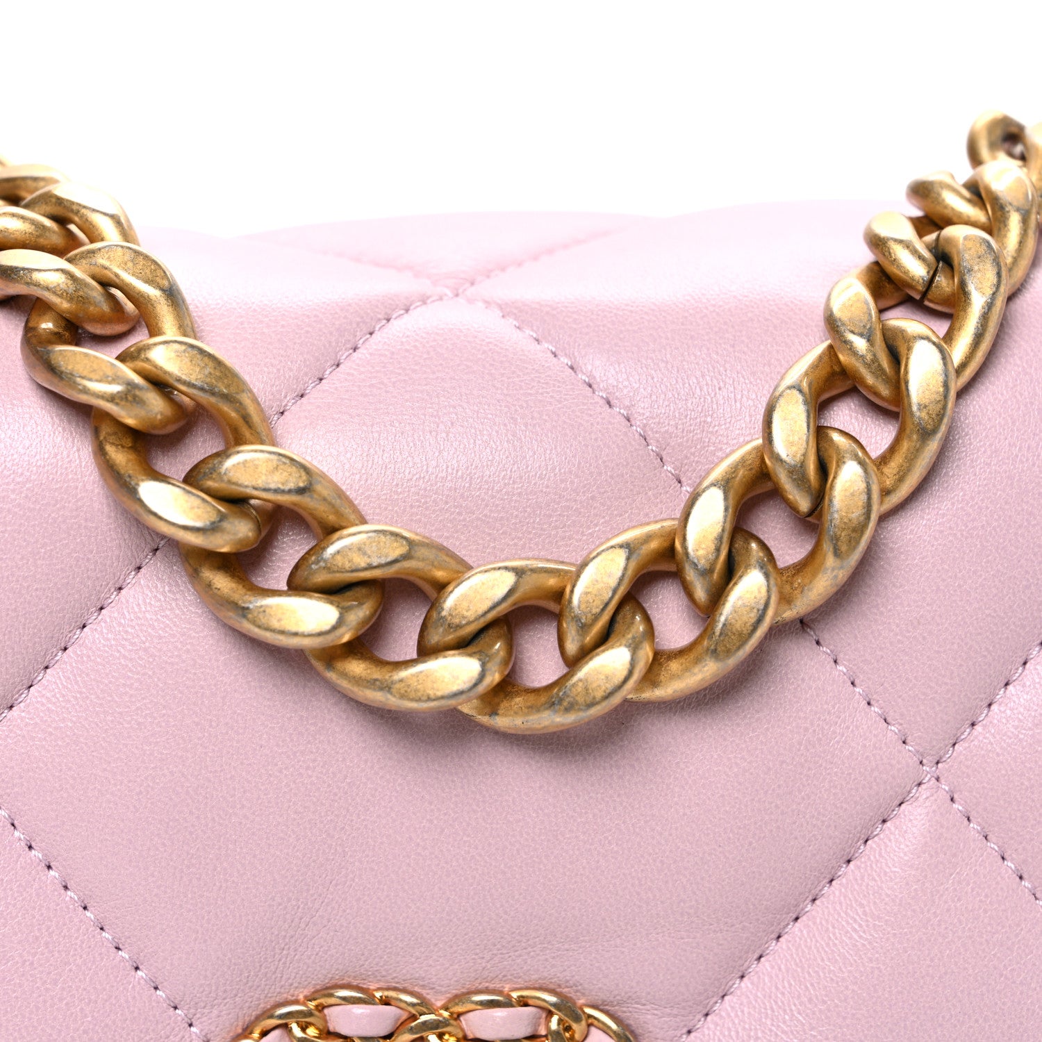 Chanel Lambskin Quilted Medium Chanel 19 Flap Light Pink 8 of 10