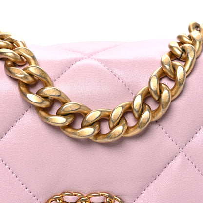 Chanel Lambskin Quilted Medium Chanel 19 Flap Light Pink 8 of 10