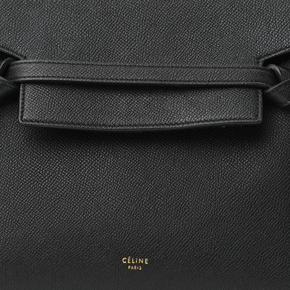 Celine Grained Calfskin Micro Belt Bag Black 7 of 10