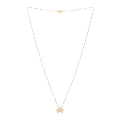 Van Cleef & Arpels 18K Yellow Gold Diamond Mini Frivole Pendant Pave Necklace 2 of 5