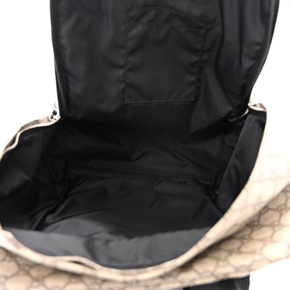 Gucci Soft GG Supreme Monogram Appia Calfskin Web Tote Backpack Beige Ebony Black 5 of 10