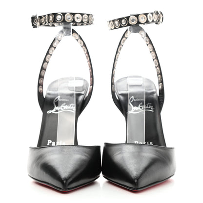 Christian Louboutin Calfskin Embellished Pumpaclou 100 Pumps 36.5 Black 2 of 7