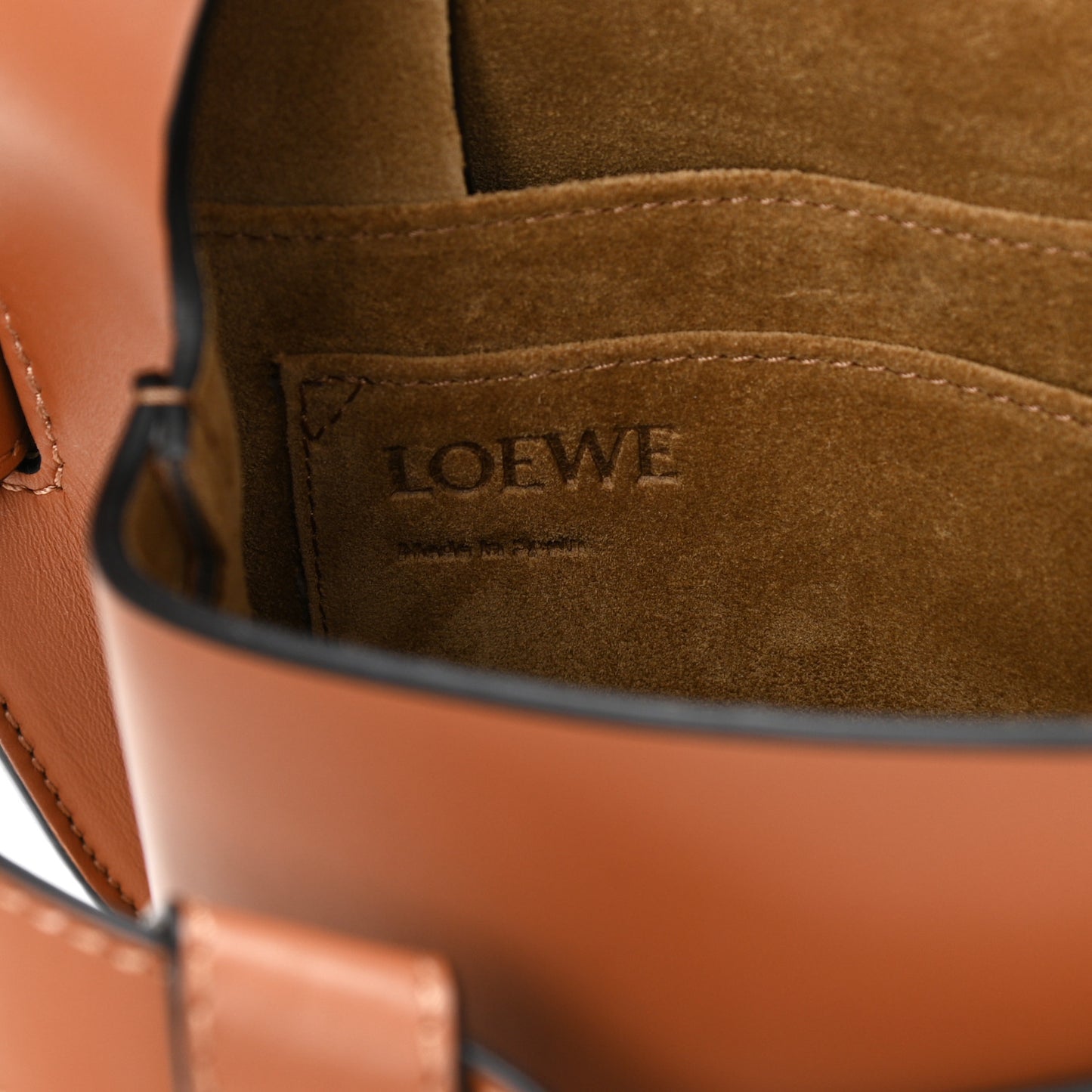 Calfskin Jacquard Medium Gate Dual Bag Tan