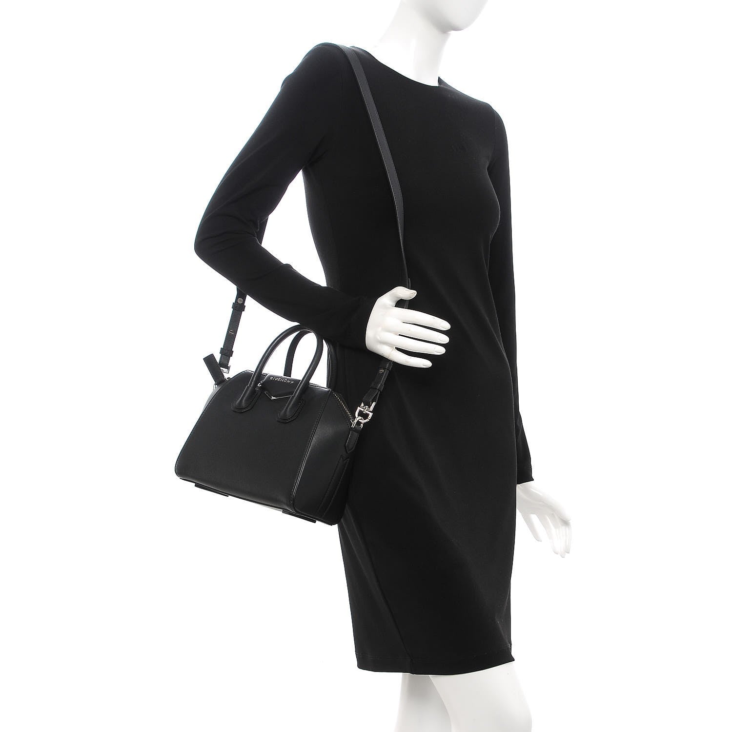 Givenchy Calfskin Mini Metal Antigona Black 2 of 8