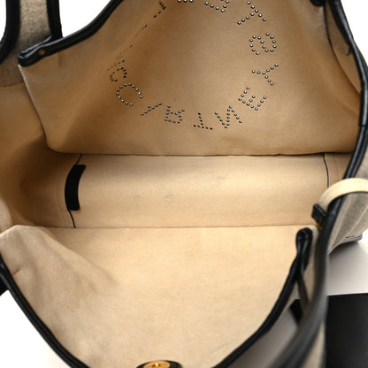 Stella McCartney Canvas Studded Logo Tote Natural 6 of 11