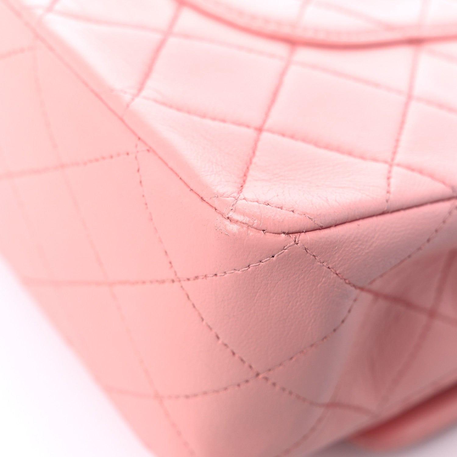 Chanel Lambskin Quilted Medium Double Flap Light Pink 11 of 17