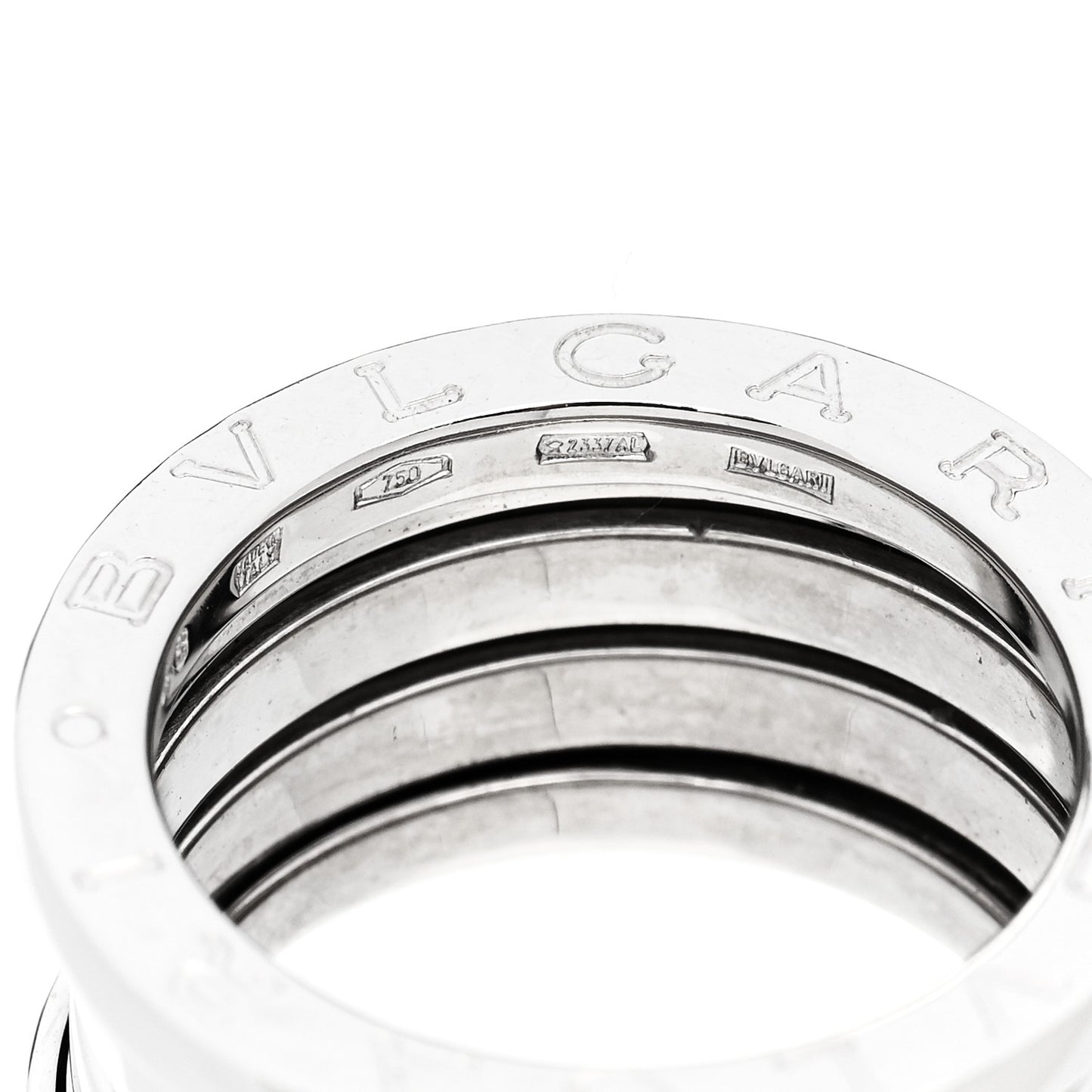 18K White Gold B.Zero1 Four-Band Ring 48 4.5