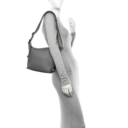 Loewe Supple Smooth Calfskin Jacquard Small Cubi Crossbody Bag Asphalt Grey 2 of 10