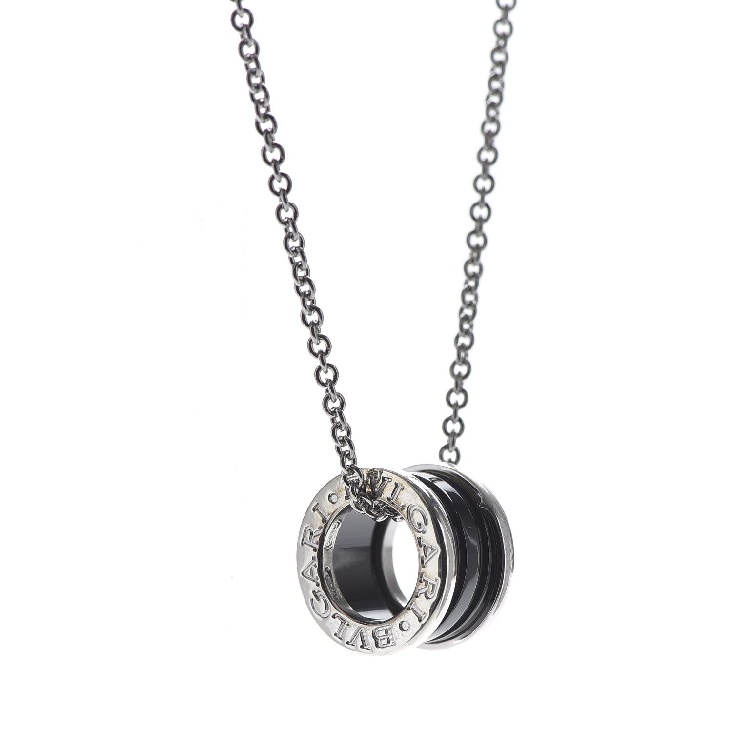 Bulgari Sterling Silver Ceramic Save The Children Pendant Necklace 4 of 7