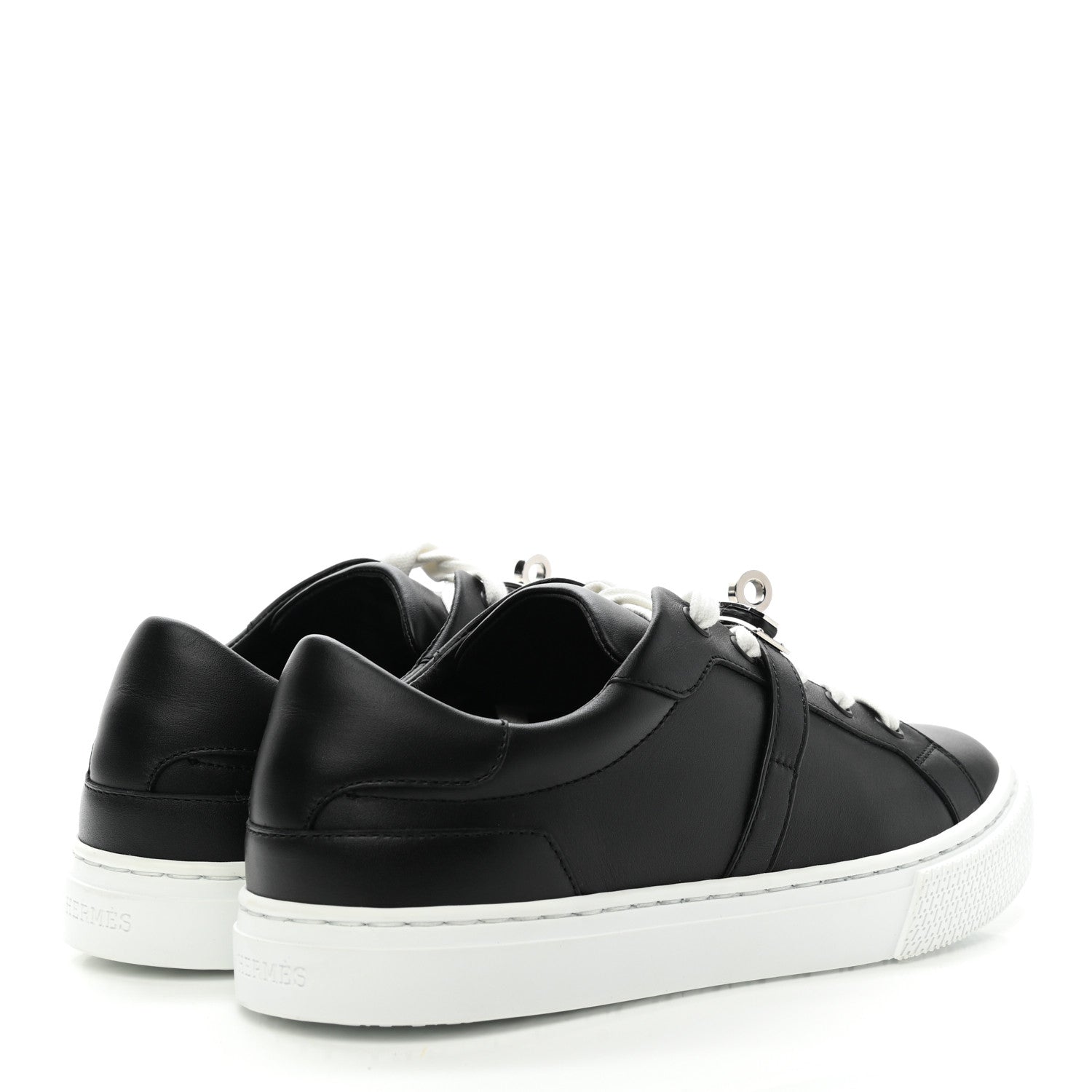 Hermes Calfskin Day Sneakers 36.5 Black 4 of 9