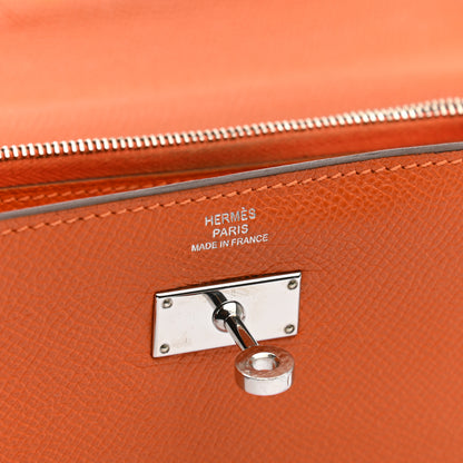 Hermes Epsom Kelly Longue Wallet Orange 6 of 17