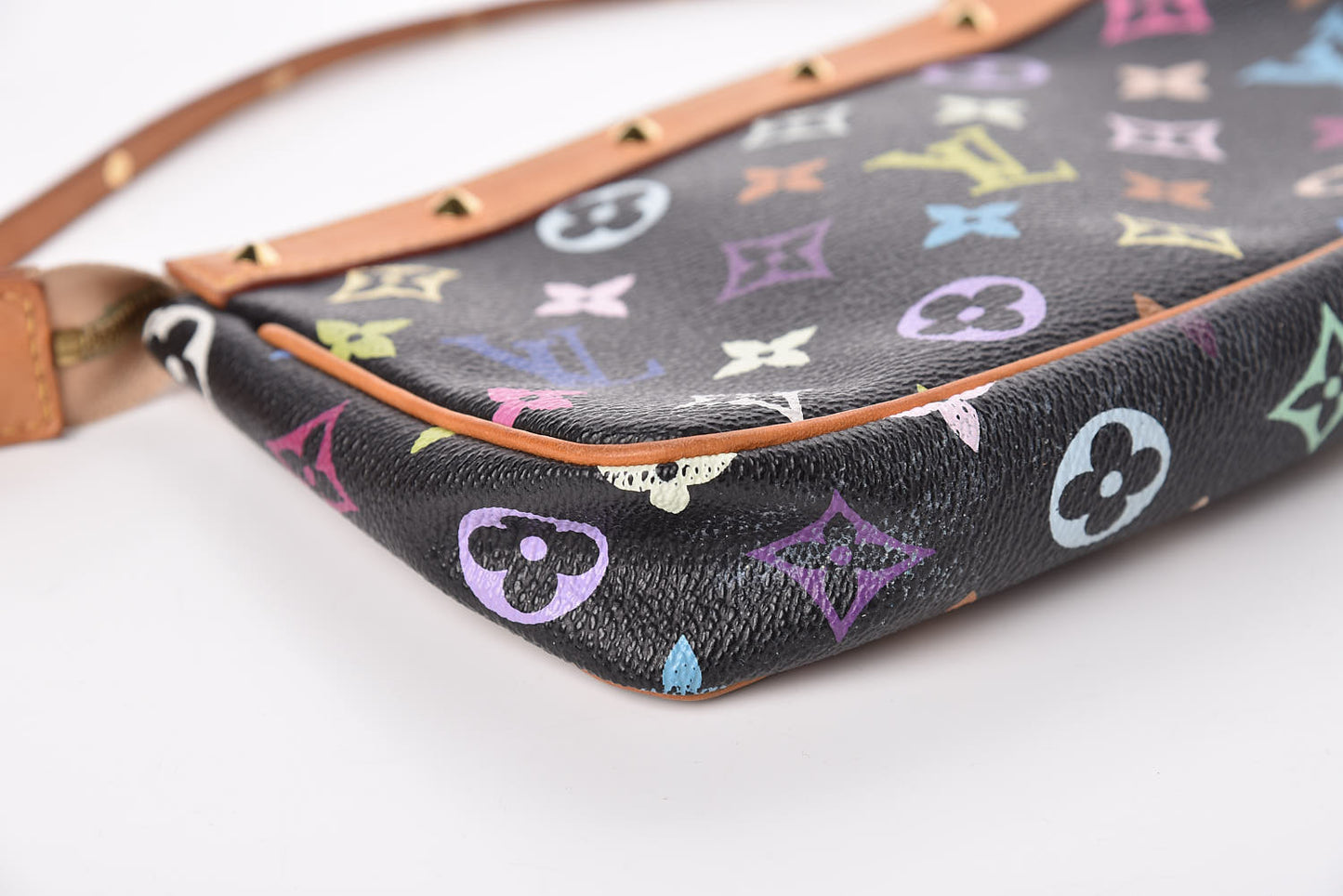 Monogram Multicolor Pochette Accessories Black