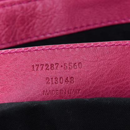 Balenciaga Agneau Giant 21 Silver Hardware Weekender Cyclamen Fucsia 11 of 13