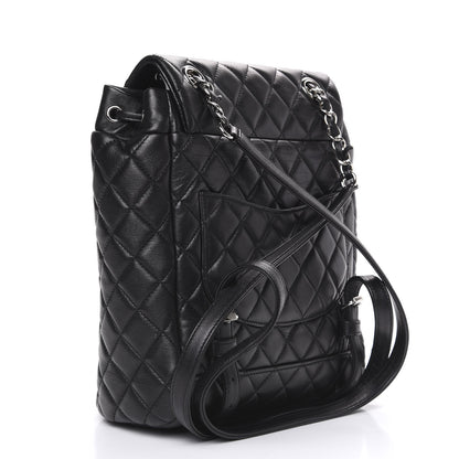 Chanel Calfskin Quilted Small Urban Spirit Backpack Black 2 of 11