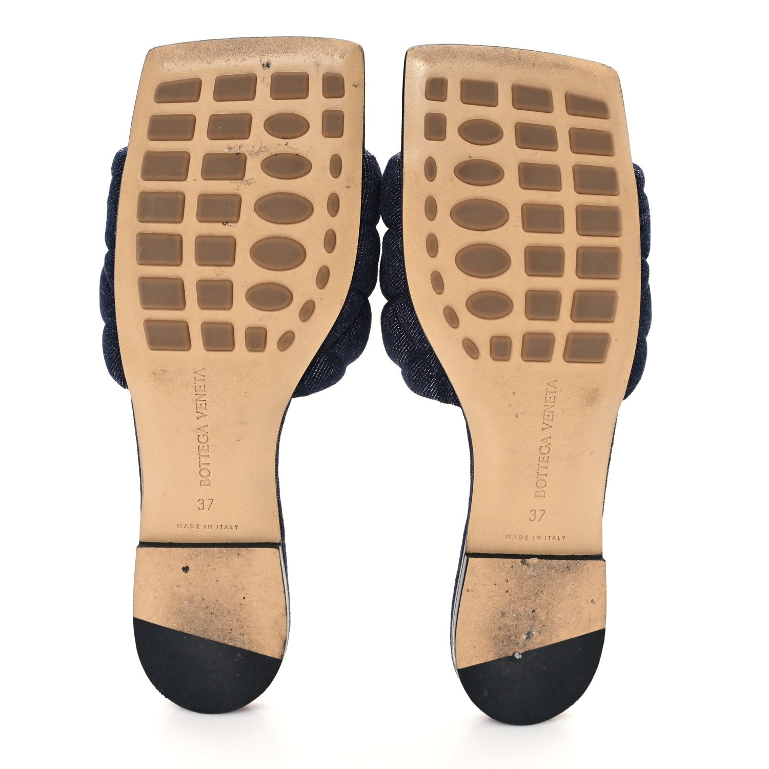 Bottega Veneta Denim Matelasse Padded Flat Sandals 37 Indigo 6 of 8