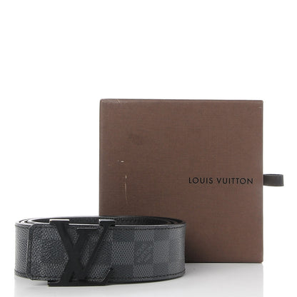 Louis Vuitton Damier Graphite LV Initiales Belt 100 40 7 of 7