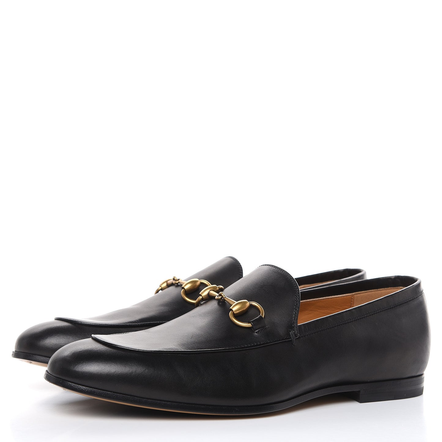 Calfskin Horsebit Mens Jordaan Loafers 7 Black