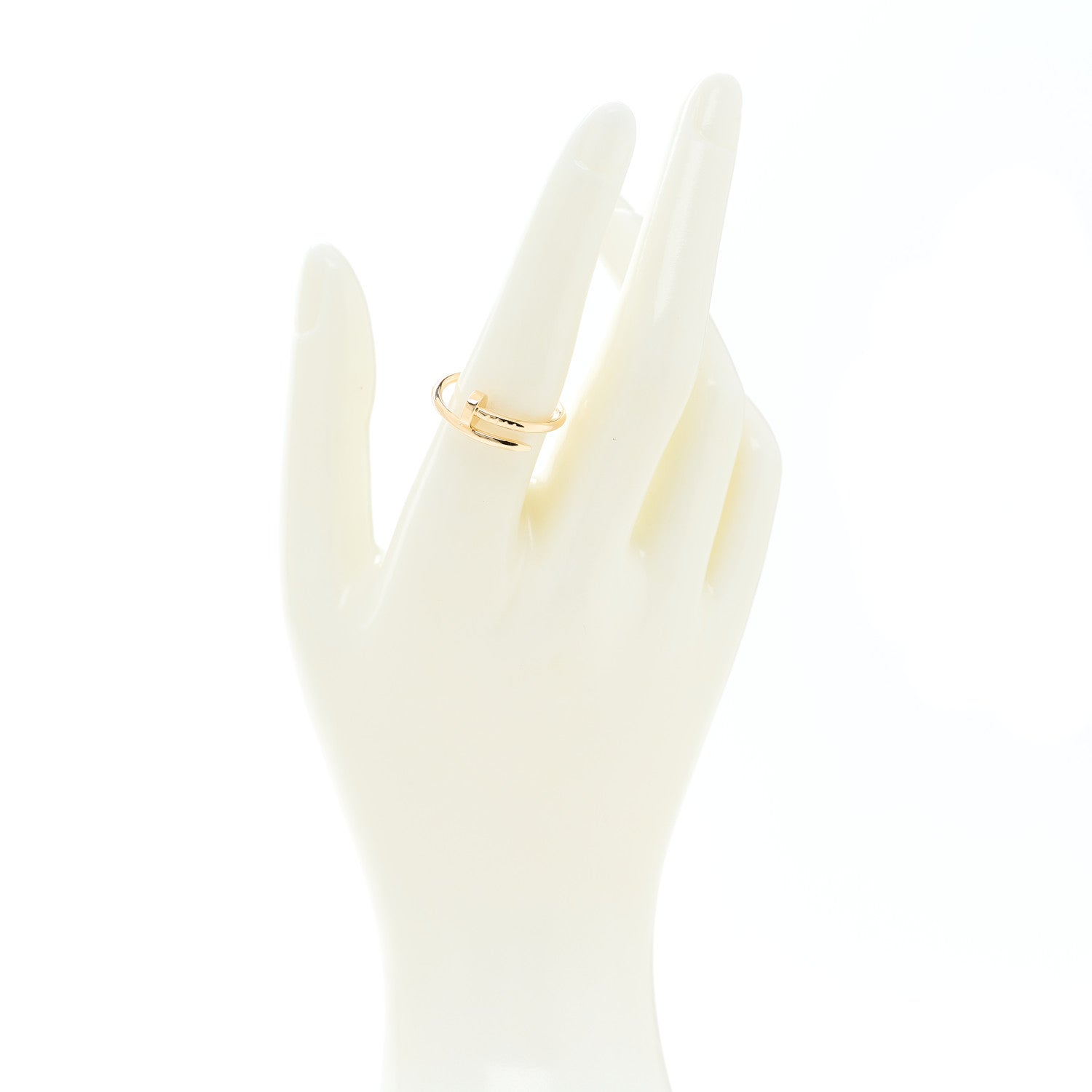 Cartier 18K Yellow Gold Small Juste Un Clou Ring 55 7.25 2 of 5