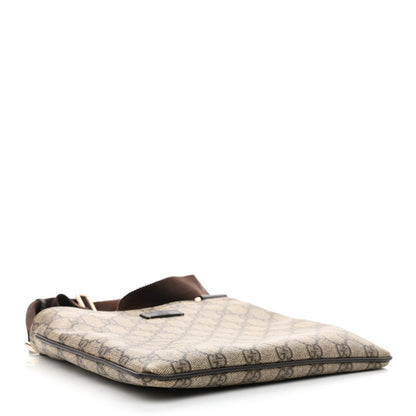 Gucci GG Supreme Monogram Small Flat Messenger Bag Dark Brown 4 of 11