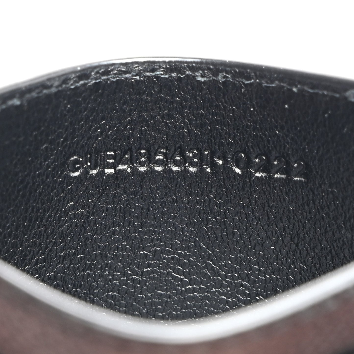 Grain De Poudre Monogram Credit Card Case Black