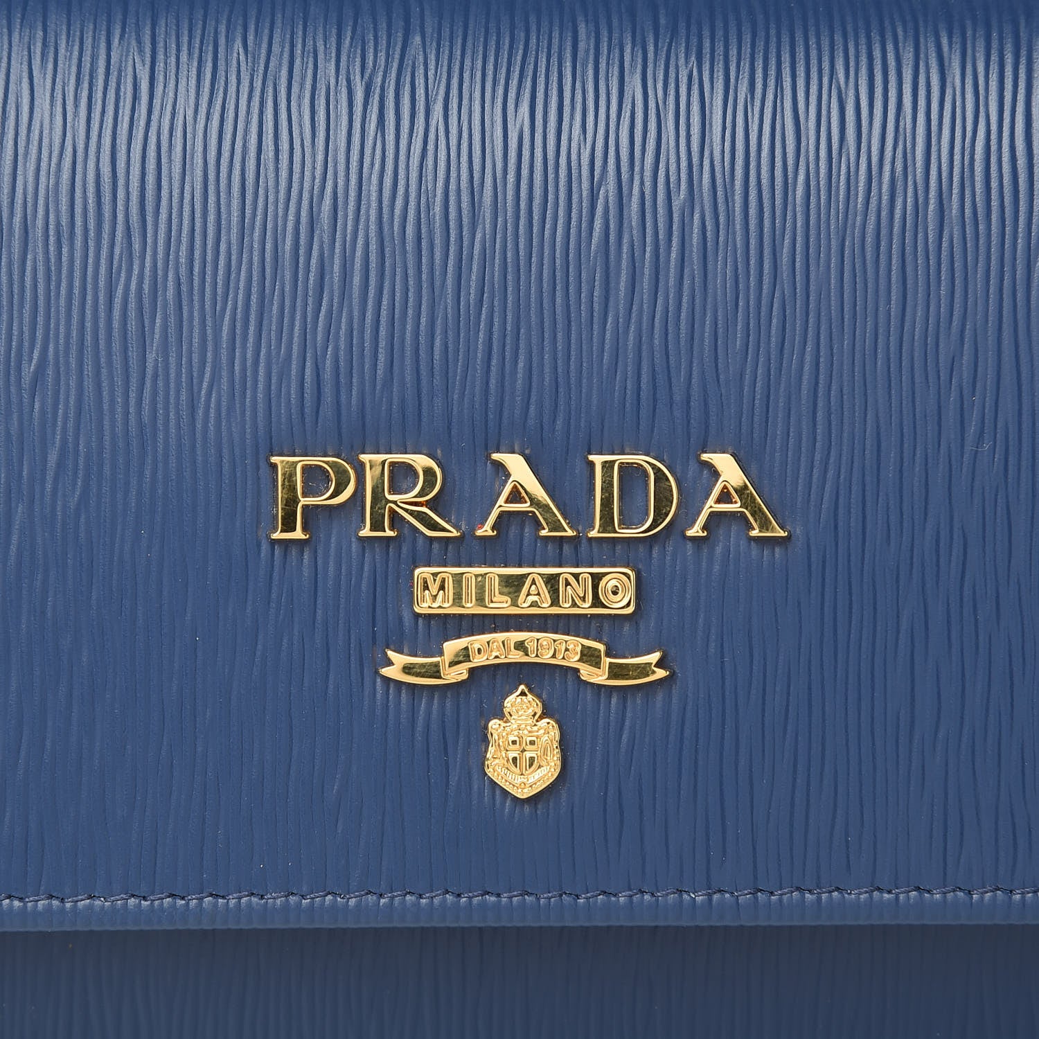 Prada Vitello Move Chain Wallet Bleuette 8 of 12