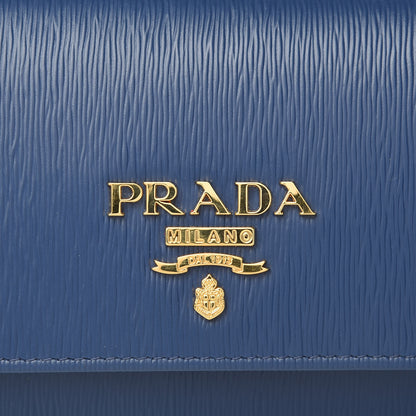 Prada Vitello Move Chain Wallet Bleuette 8 of 12