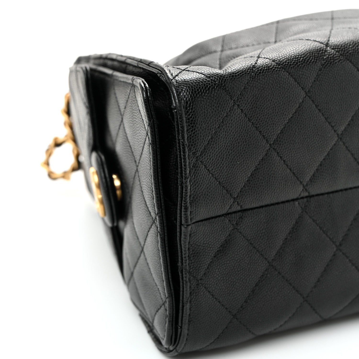 Chanel Caviar Quilted Small Chanel 25 Handbag Black 9 of 10